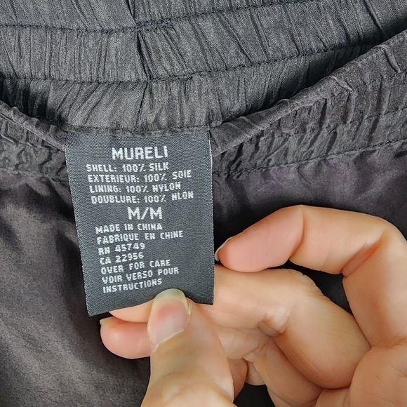 Mureli Vintage 100% Silk Baggy Wind Pants SIZE MEDIUM - Picture 3 of 5